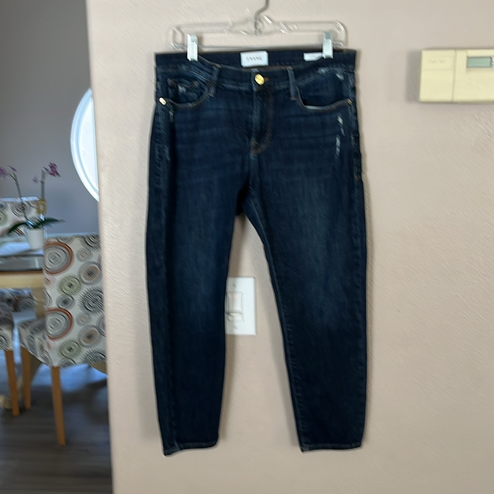 Frame Denim Dark Blue Ankle Jeans